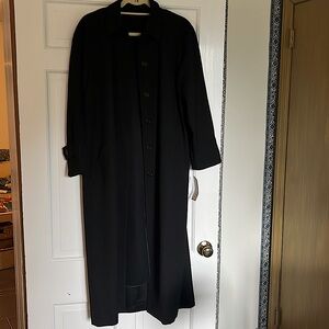 Doncaster full length wool trench coat